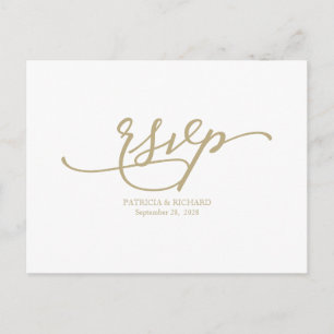 Elegante Convite de Casamento com Caligrafia a Our