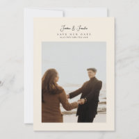 Elegante convite de casamento com caligrafia e col