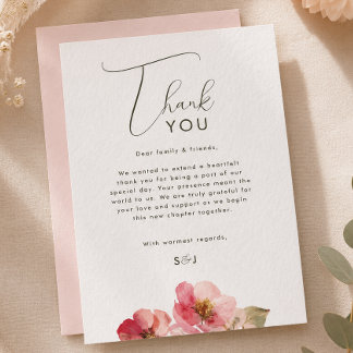 Elegante convite de casamento floral em rosa coral