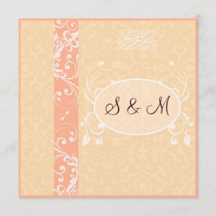 elegante convite de casamento islâmico katb kitab