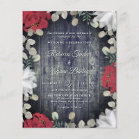 Elegante Convite de casamento Verde Branco Floral 
