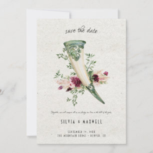 Elegante Convite de Noivado Viking "Save the Date"