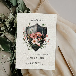 Elegante Convite de Noivado Viking "Save the Date"
