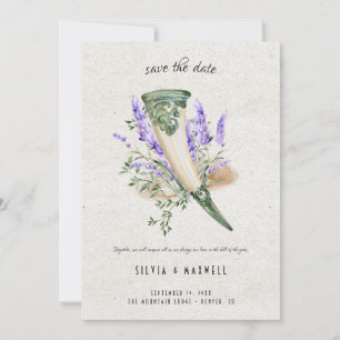 Elegante Convite de Noivado Viking "Save the Date"