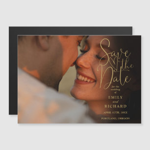 Elegante Convite de Save The Date de Casamento com