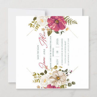 🌸 Elegante 🌸 Convite Floral