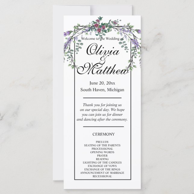 Elegante cor-de-água rosas rosa lavanda verde (Frente)