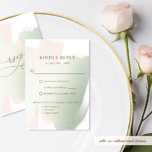 Elegante, cor-de-rosa e sábado, com/sem RSVP de Re