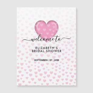 Elegante Coração Rosa e Desenho de Pontos