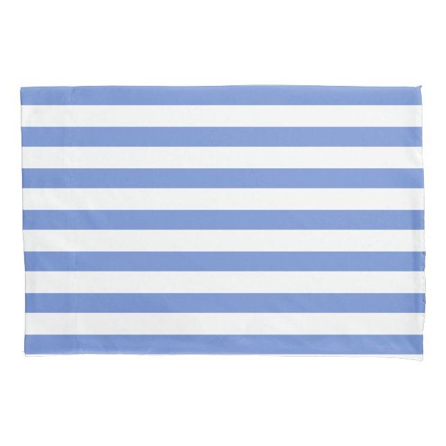 Elegante Cornflower Blue Stripes (Frente-Esquerda)