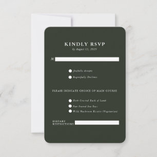 Elegante Country Manor Placa RSVP Ranch