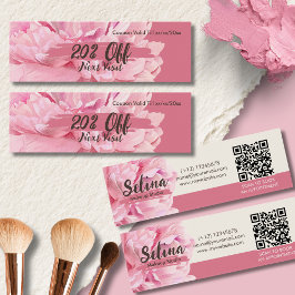 Elegante Creme Blush Floral Makeup Studio