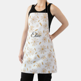Elegante Daisy Hues Personalizadas Apron