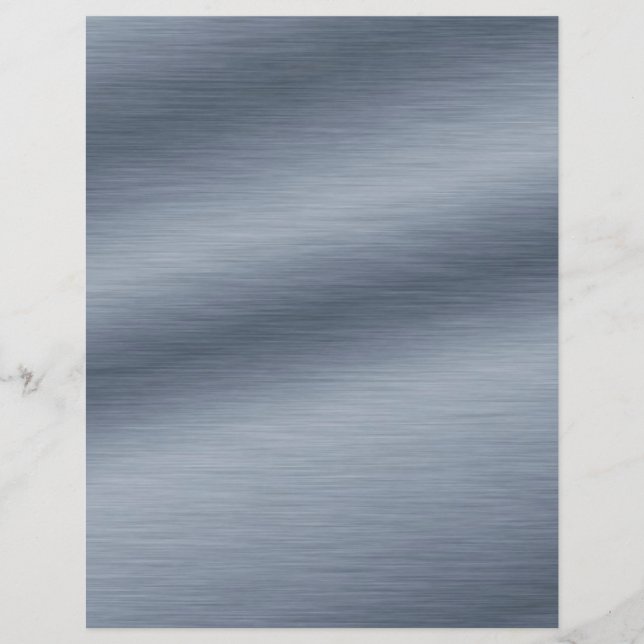 Elegante de aço escovado Crie seu próprio folheto (Frente)