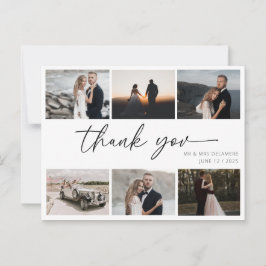 Elegante de Cartões de agradecimentos Fotográfico 