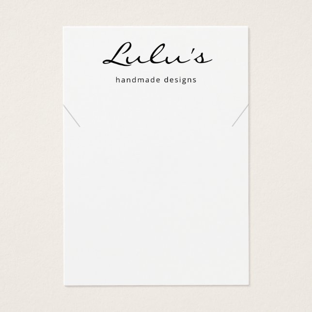 Elegante de colar branco simples (Frente)