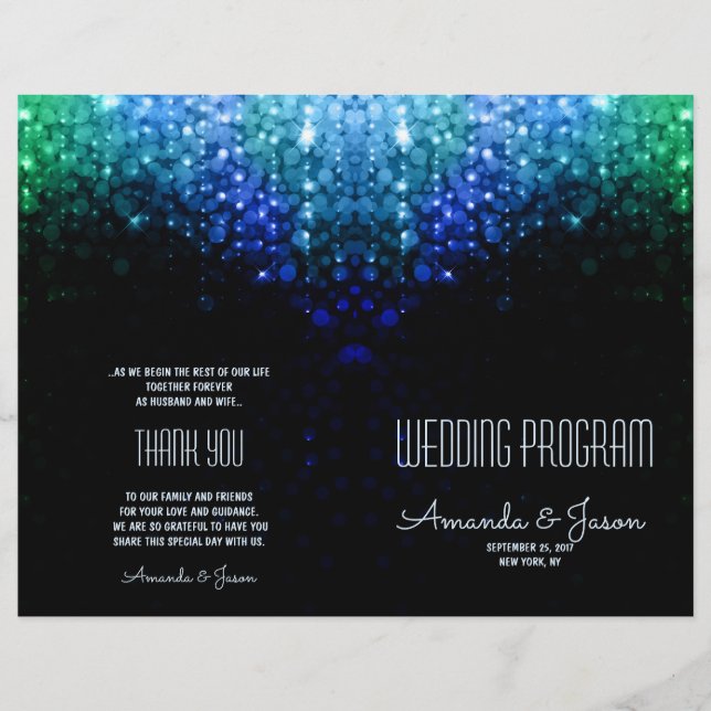 Elegante de pavão luminoso para bokeh programa de  (Frente)