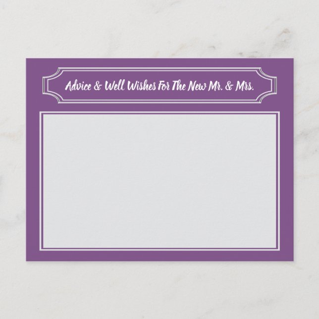 Elegante Deseja Noiva E Noiva, Conselho De Casamen (Frente)