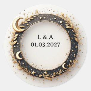 Elegante Design de Adesivo de Agradecimento com Co