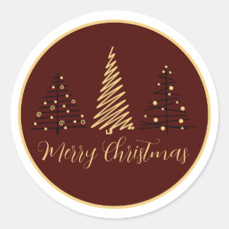 elegante design de árvore de Natal | Adesivo de Na