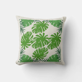 Elegante Design de Folhas Almofada Quadrada – Insp