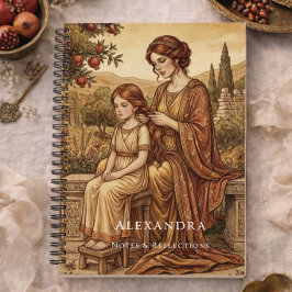 Elegante Diário Personalizado para Mãe e Filha