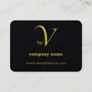 Elegante, Dourado, Cartão de visita de logotipo da
