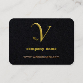 Elegante, Dourado, Cartão de visita de logotipo da