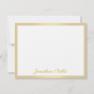 Elegante Dourado Script de Mão Texto Modelo Luxuri