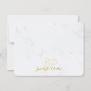 Elegante Dourado, Script Marble Modelo