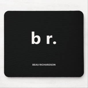 Elegante e Esbelto Mouse Pad com Código QR Preto