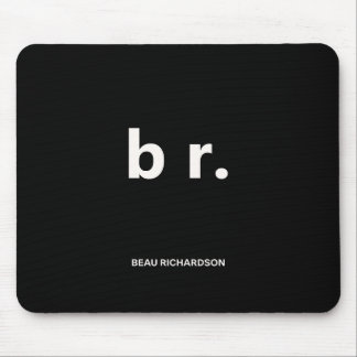 Elegante e Esbelto Mouse Pad com Código QR Preto