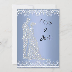 ELEGANTE E MODERNO CONVITE DE CASAMENTO AZUL