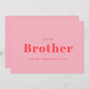 Elegante e trendê para meu irmão no dia do meu cas