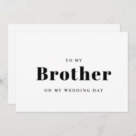 Elegante e trendê para meu irmão no dia do meu cas