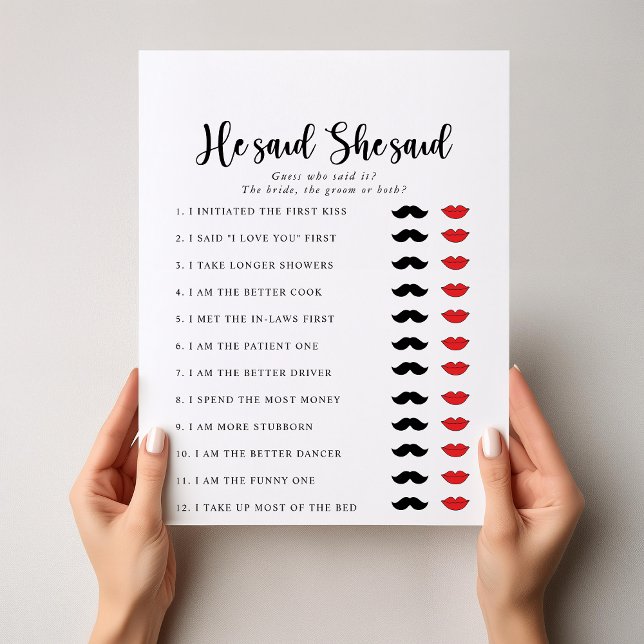 Elegante Ele Disse Que Disse Jogo De Chá de panela (Criador carregado)