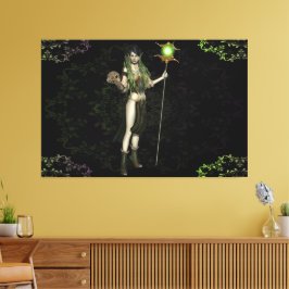 Elegante Elf Woman Canvas Imprimir Imagem 23