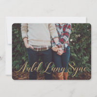 Elegante: Estilo Dourado de Glitter Auld Lang Syne