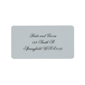 Elegante Etiqueta de Endereço de Remetente em Letr