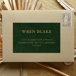 Elegante Etiqueta de Envio para Pequenas Empresas 