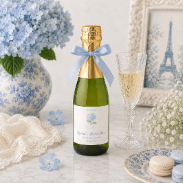 Elegante Etiqueta de Vinho Espumante para Chá de N