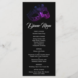 Elegante Evening Wedding Menu