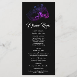 Elegante Evening Wedding Menu