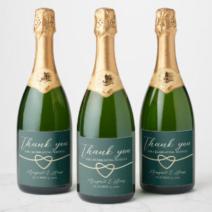 Elegante Favor de Casamento Verde Esmeralda