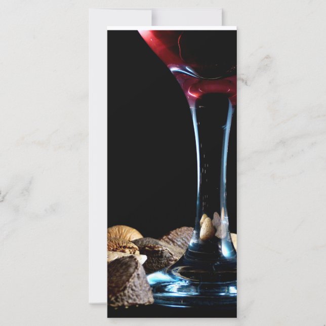 Elegante festivo sazonal com vidro de vinho e louc (Frente)