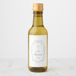 Elegante Fita Branca Bebê Respiração Batismo