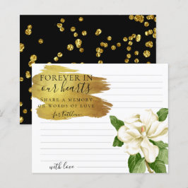 Elegante Flor Branco Compartilhe uma Placa Funeral