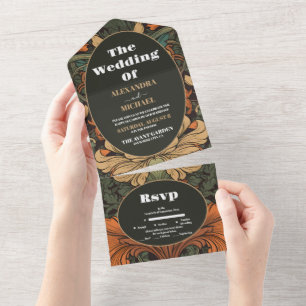 Elegante Floral Art Nouveau Wedding