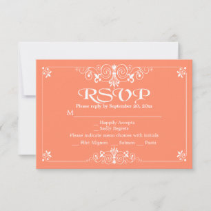 Elegante Floral de Pêssego e Branco para RSVP Fest