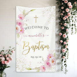 Elegante Floral Girl Baptism